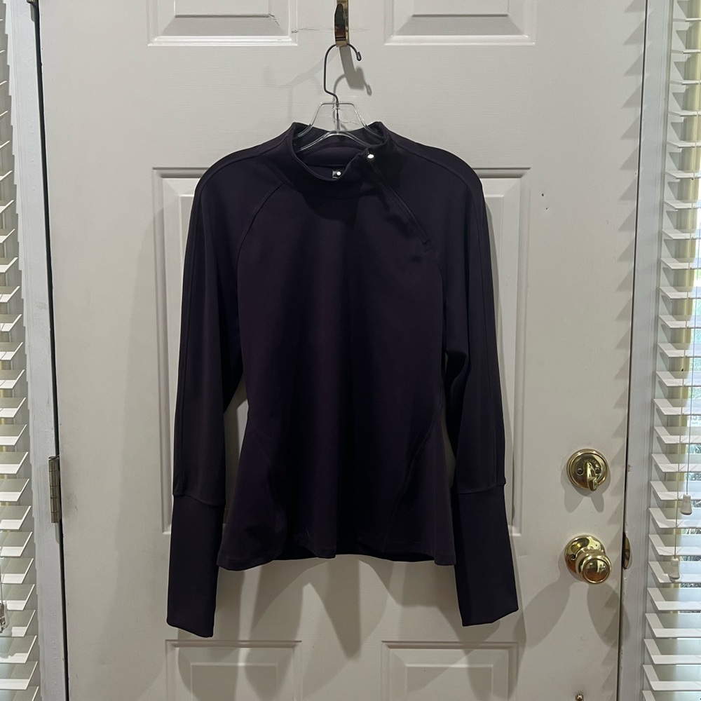 Yogalicious Black Long Sleeve Mock Neck Pullover
